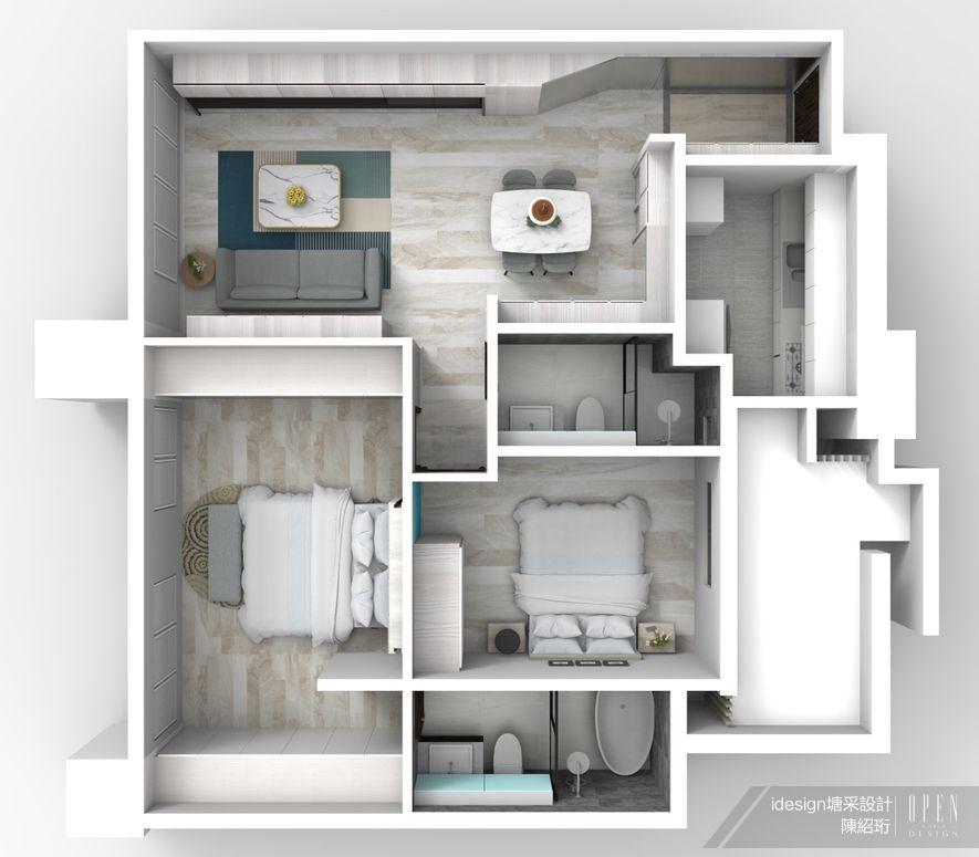 【idesign塘采設計 陳紹珩】細膩構想讓空間成真 3D模擬圖高度還原 專題 - 設計師專訪 4