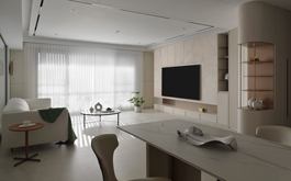 【澄境設計 鄭抿丹】轉角邂逅米色暖意 流線中洗淨塵囂的溫馨無壓宅邸